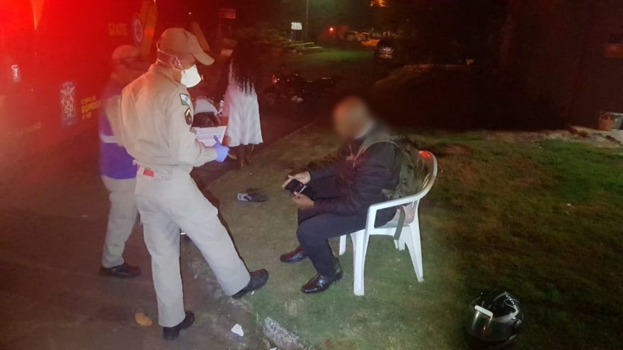 Motociclista fica ferido em acidente de trânsito no bairro Brasília