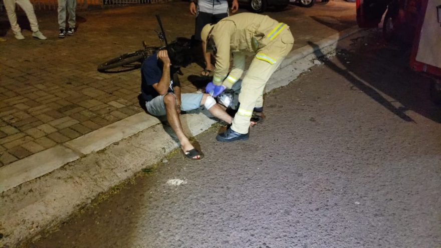 Ciclista fica ferido após acidente de trânsito no bairro Morumbi