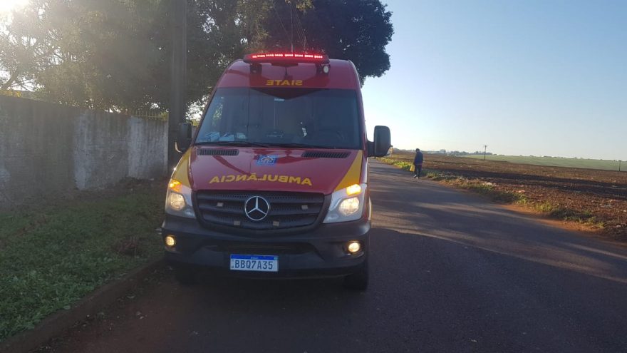 Motociclista fica ferido em acidente no Bairro Cascavel Velho