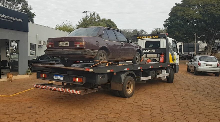 Veículo furtado em Santa Tereza do Oeste é recuperado pelo Pelotão de Choque nas proximidades da Expovel