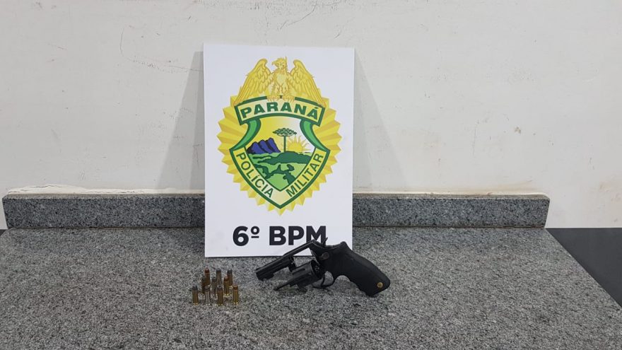 Homem dispensa revólver 38 na lixeira, mas acaba detido pela Rotam em Santa Tereza do Oeste