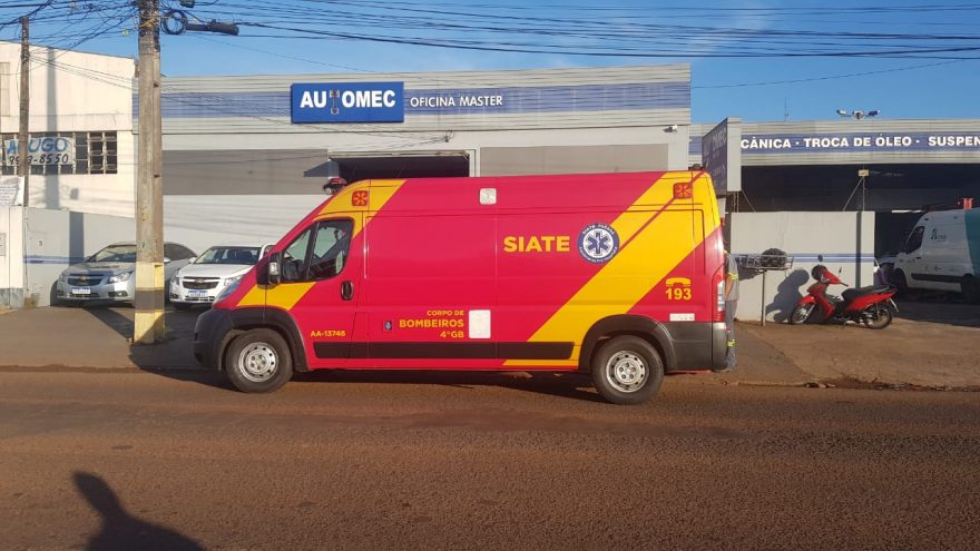 Motociclista fica ferido em colisão de trânsito no bairro Universitário