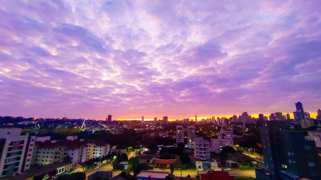 Sexta-feira será de sol entre nuvens com máxima de 24°C em Cascavel