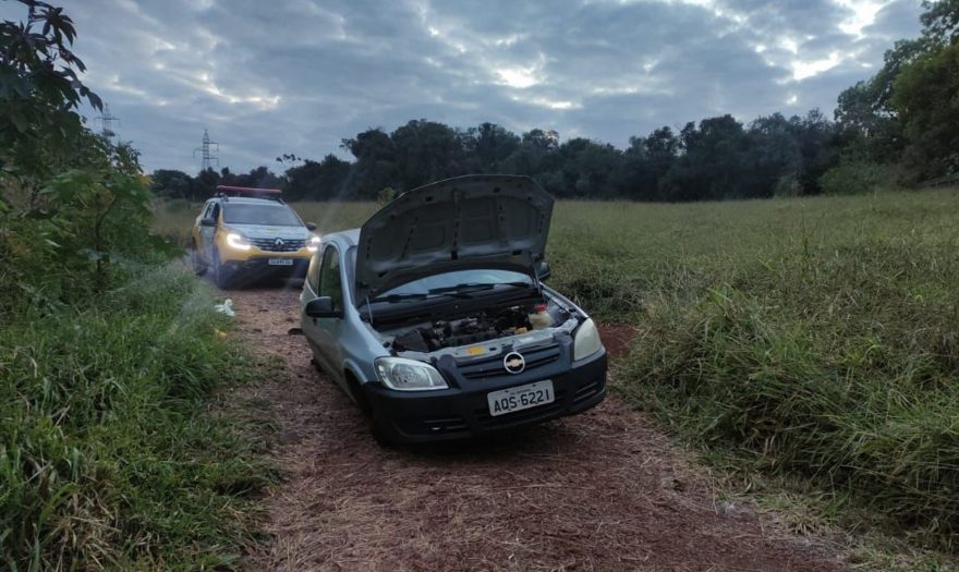 Carro com registro de furto é recuperado pela Polícia Militar