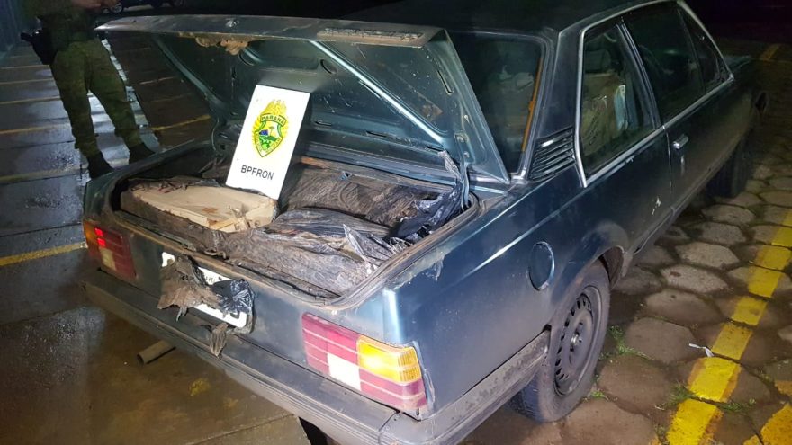 PRE apreende veículo carregado de cigarros na rodovia PR-317
