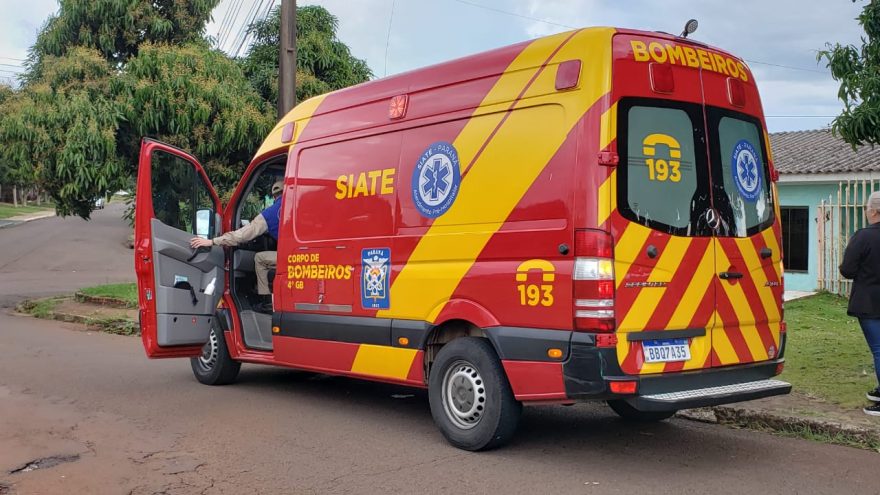 Bebê de nove meses sofre queda de altura e bate a cabeça; Siate é acionado para resgate