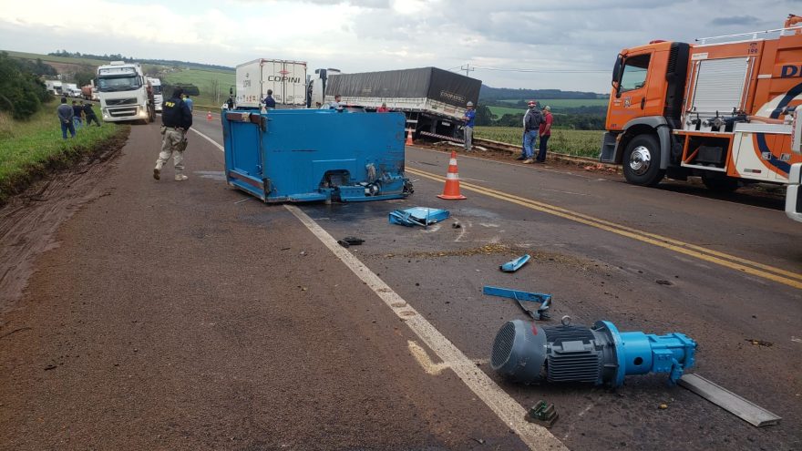Acidente é registrado na rodovia BR-369 e pista fica interditada