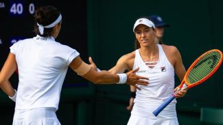 Duplas de Luisa Stefani e de Marcelo Melo se despedem de Wimbledon