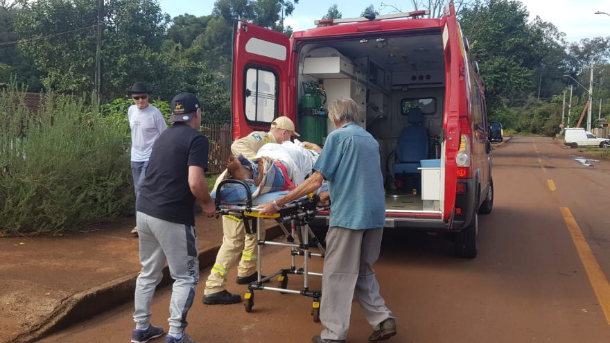 Idoso de 78 anos quebra a perna ao cair de escada no Bairro Cataratas
