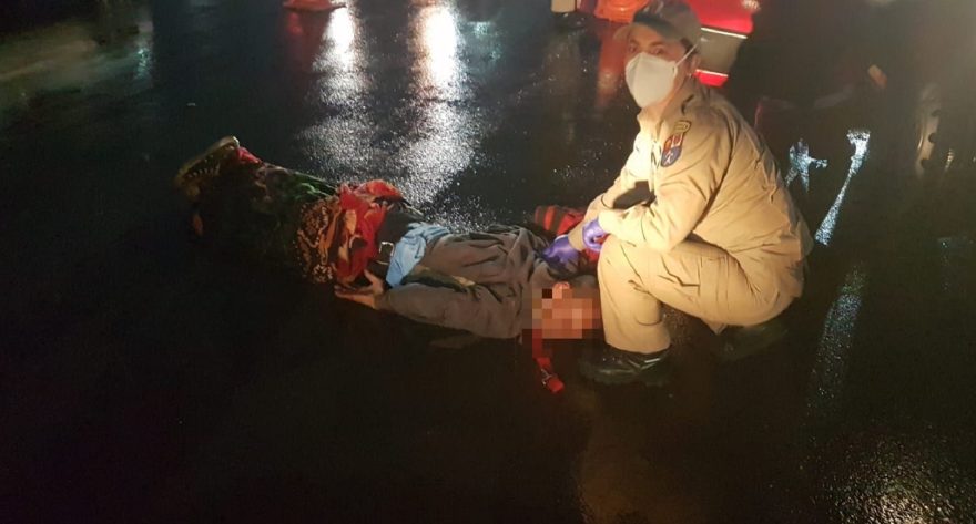 Homem é atropelado na Rua Presidente Juscelino Kubitschek