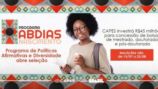 Capes abre inscrições para bolsas de programa de políticas afirmativas