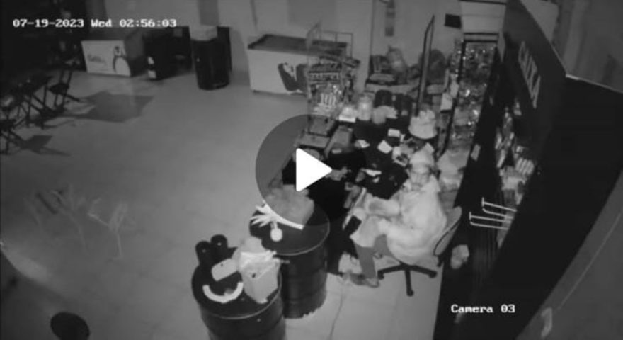 Vídeo mostra ladrão agindo em loja de conveniência no Alto Alegre