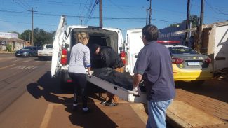 Corpo de  Natalino Martins dos Anjos é recolhido pela Acesc; homem teve morte natural