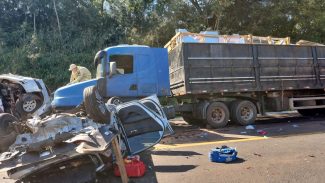 PRF confirma quatro mortes em acidente na BR-163 entre Marechal e Mercedes