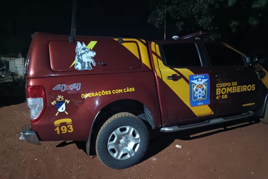 Bombeiros de Cascavel auxiliam nas buscas por criança desaparecida em Assis Chateaubriand