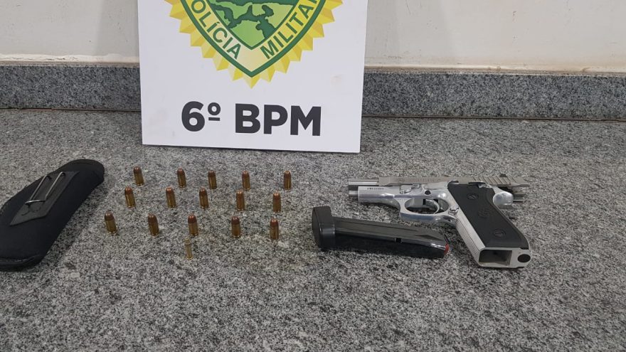 Após denúncias, homem é detido em posse de pistola no Parque dos Ipês
