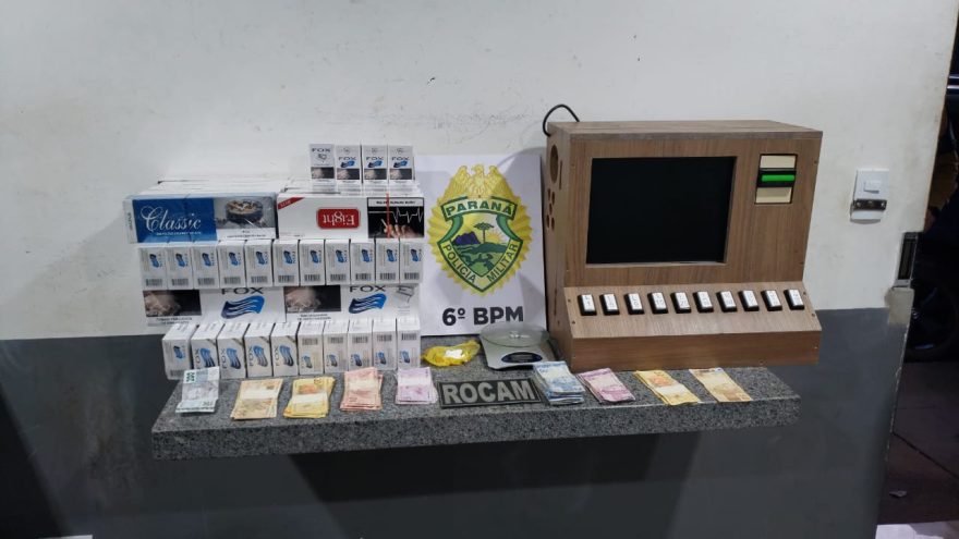 Polícia encontra cocaína e máquina caça-níquel em bar no Bairro Canadá