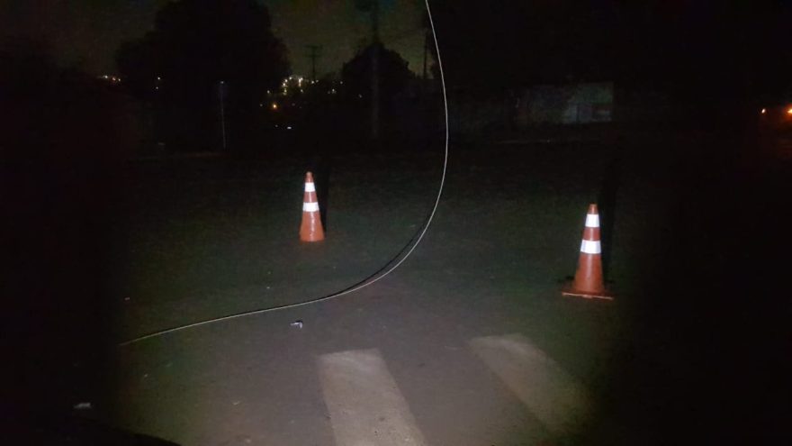 Atenção! Falta de luz e fios caídos no Interlagos