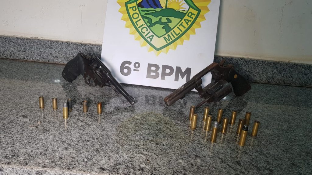 Choque prende dois em flagrante com revólveres após disparos no Conjunto Melissa Choque prende dois em flagrante com revólveres após disparos no Conjunto Melissa
