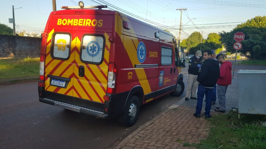 Motociclista fica ferido em acidente de trânsito no bairro Canadá