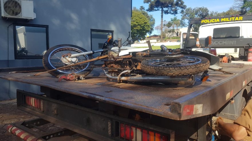 Motocicleta com registro de furto é recuperada pela PM