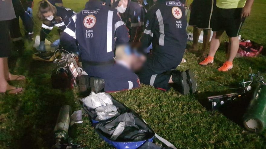 Idoso morre durante jogo de futebol no Parque São Paulo