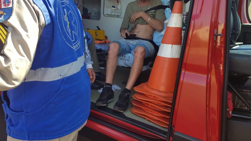 Motociclista fica ferido em acidente no Interlagos