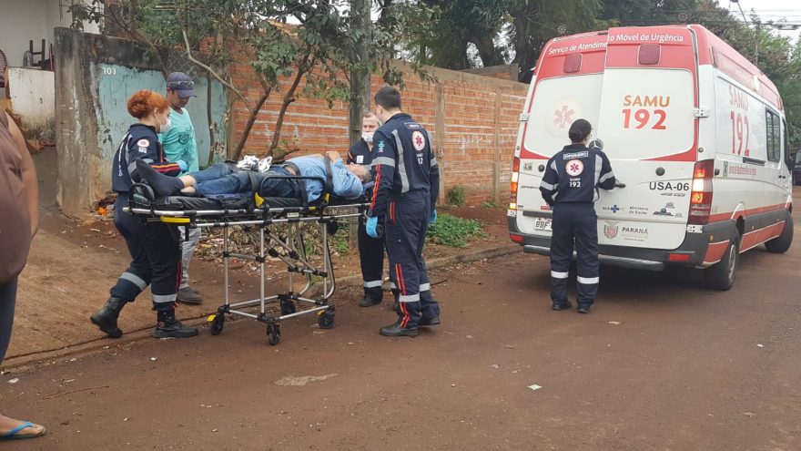 Idoso sofre AVC e é socorrido pelo Samu no Bairro Santa Cruz
