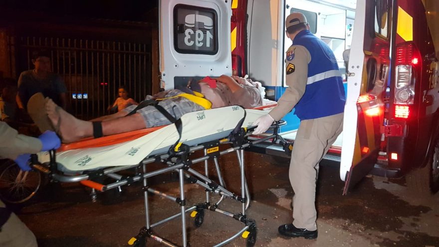 Siate atende homens após briga em bar no Cascavel Velho