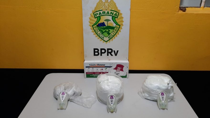 Polícia Rodoviária apreende três quilos de cocaína em Rio do Salto