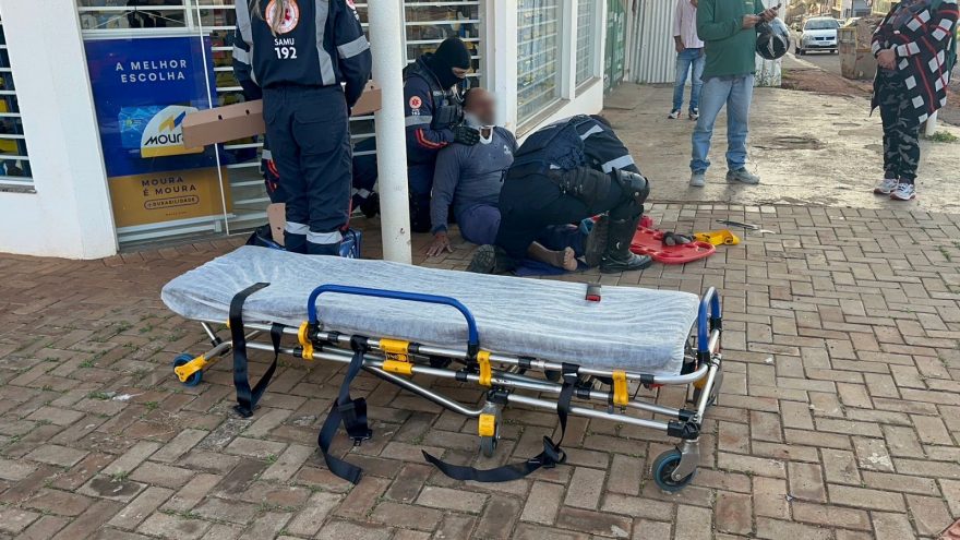 Colisão de trânsito deixa motociclista ferido no bairro Claudete