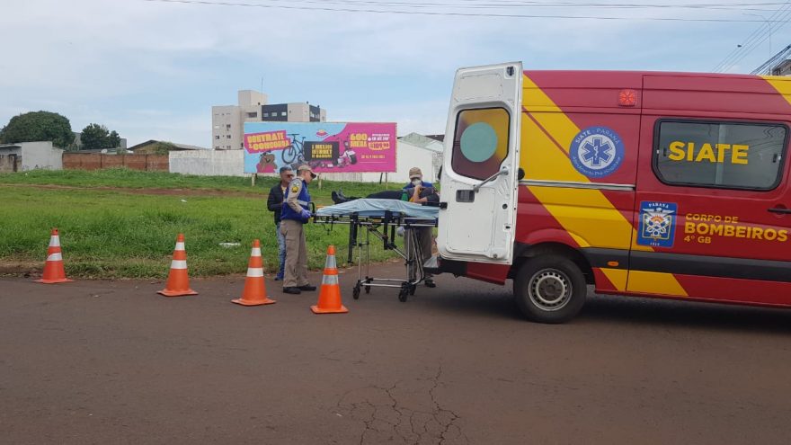 Mulher fica ferida em acidente de trânsito no Santa Cruz