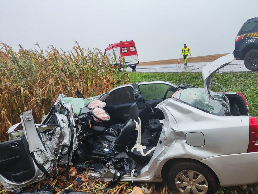 Colisão na BR-369 resulta em vítima fatal e três em estado grave