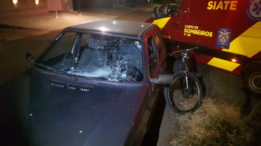 Homem fica ferido em batida na Rua Sadi Antônio Zortea no Coqueiral