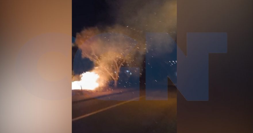 Internauta denuncia incêndio provocado por populares no Periolo