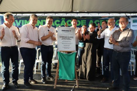 Governador inaugura nova pavimentação do acesso ao santuário de Joaquim Távora