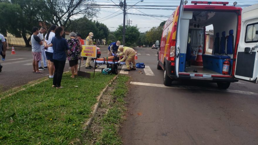 Motociclista fica ferido após se envolver em acidente no Turisparque