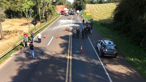 Imagem referente a BMW/S1000 XR de Cascavel se envolve em acidente com mortes na BR-277, em Virmond