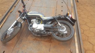 Moto utilizada em homicídio de Hernesto Franco de Morais é apreendida pela PM