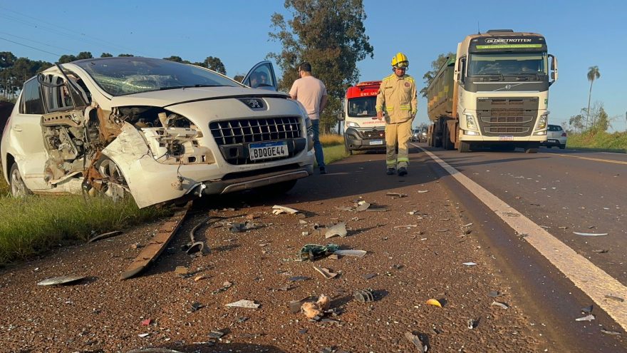 Grave colisão de trânsito deixa vítimas feridas na BR-369
