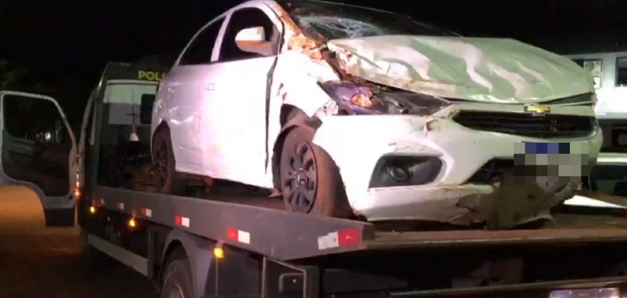Onix tomado em assalto é recuperado após se envolver em acidente