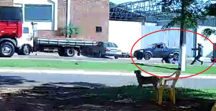 Vídeo mostra momento em que homem é baleado em Francisco Alves