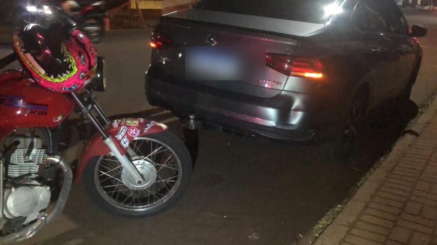 Motociclista fica ferido em acidente na Rua Adolfo Garcia no Brasmadeira