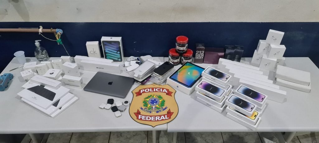 PF apreende diversas mercadorias descaminhadas no Aeroporto de Cascavel