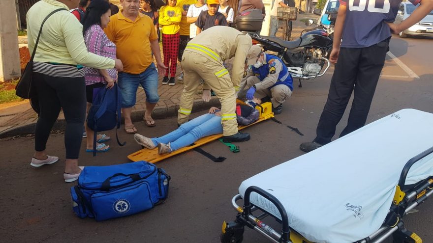 Bombeiros atendem vítima de acidente no Bairro Brasmadeira
