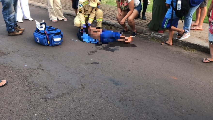 Criança é atropelada por um carro no Bairro no Alto Alegre