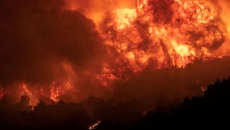 Incêndio florestal na Grécia é o 