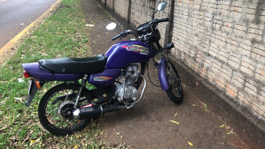Moto com irregularidades é apreendida pela Polícia Militar