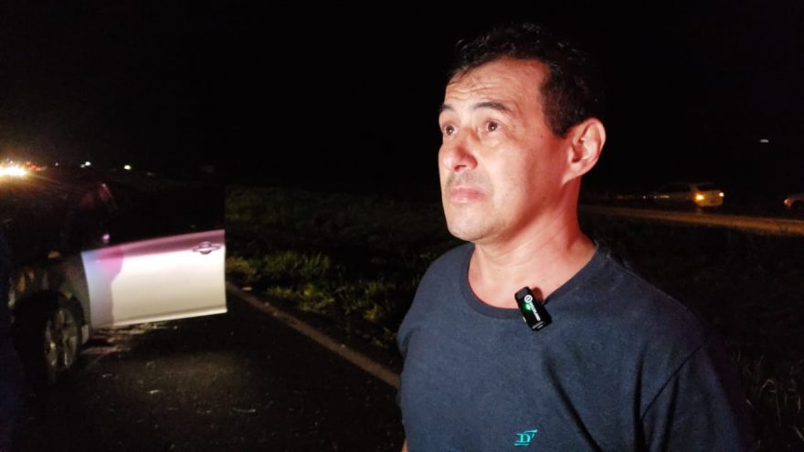 “Estamos vivos por Deus” diz motorista de Corolla que capotou na BR-467
