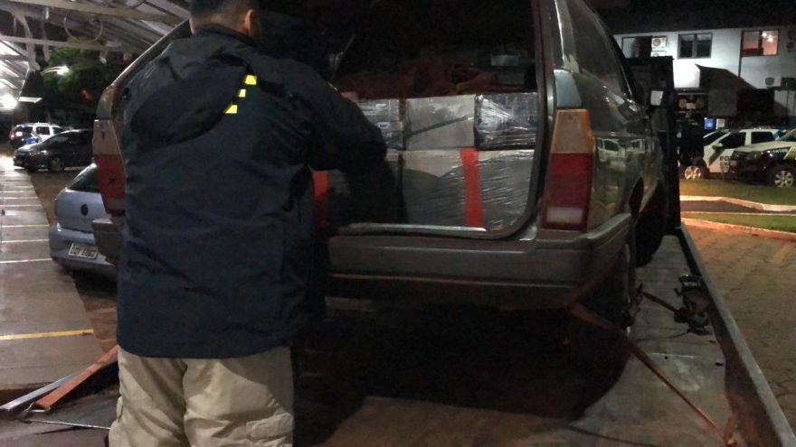 Parati carregada com 336 kg de maconha é apreendida na PRc-467 em Cascavel